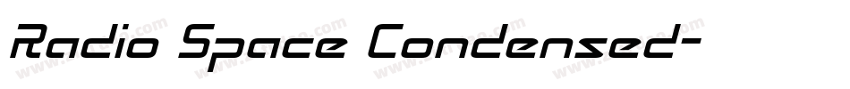 Radio Space Condensed字体转换